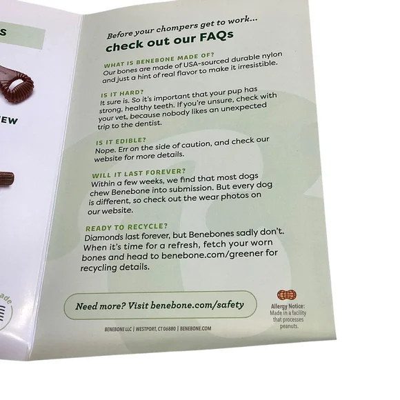 Benebone Dog Chew Toys Set Of 4 Bacon Flavor Small Dogs Durable New In Box - Picture 4 of 4